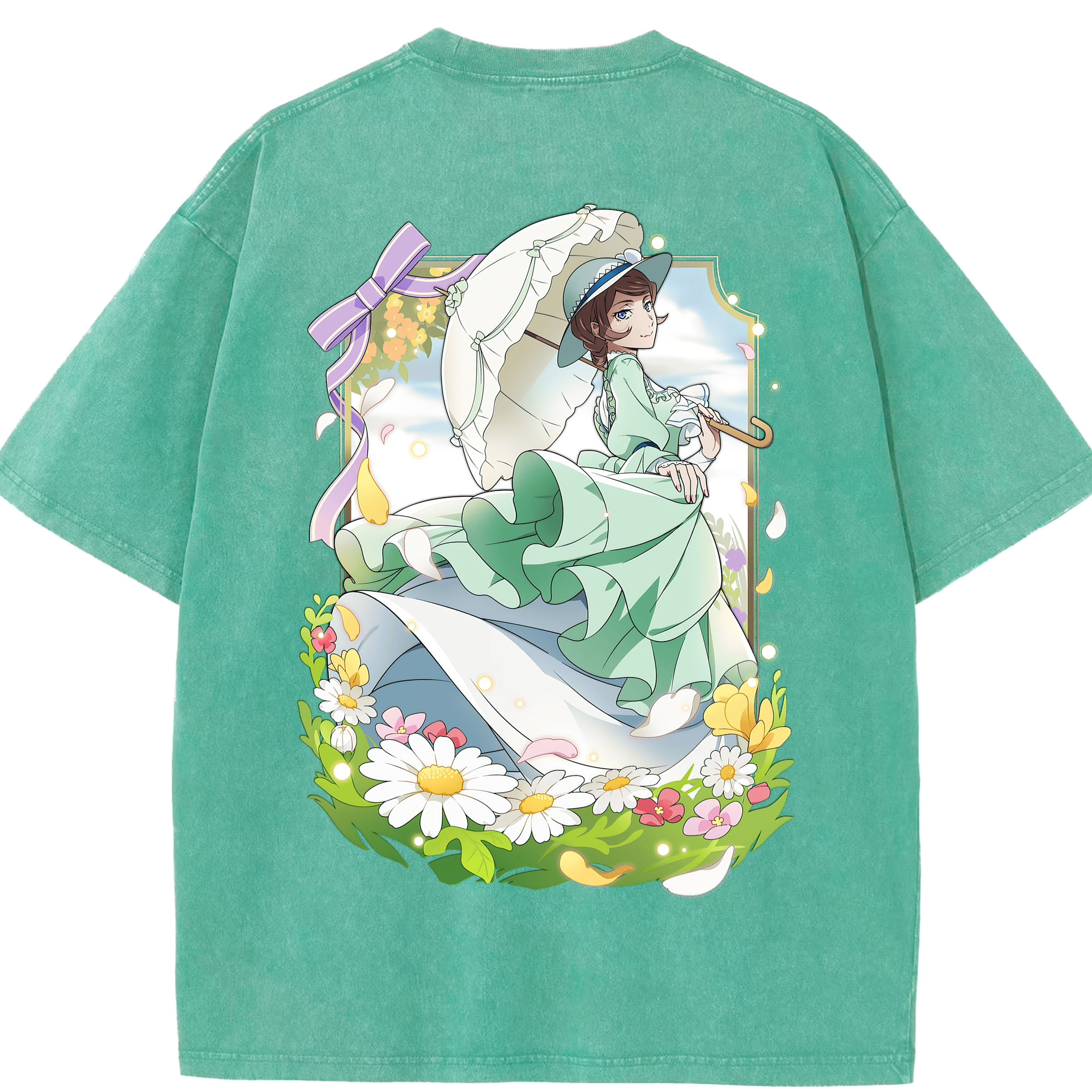 （画像用） 文豪ストレイドッグス Bungo Stray Dogs 綿100% ヴィンテージ風 半袖Tシャツ（背面プリント）